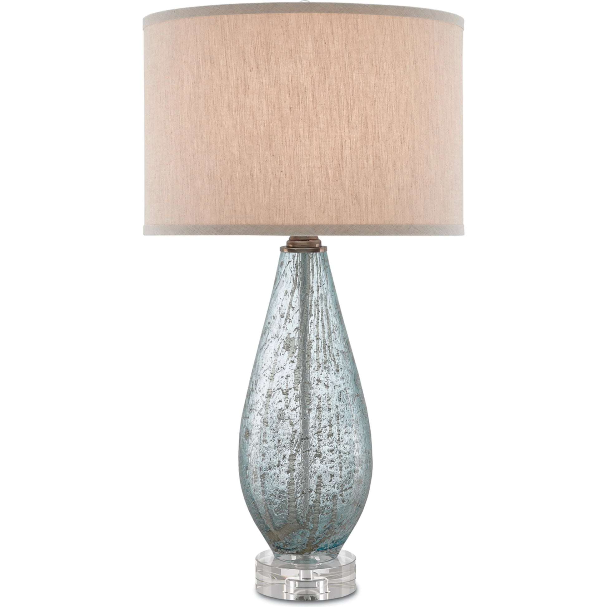 Optimist Table Lamp by Currey and Company. Made from glass, optic crystal in a traditional style.