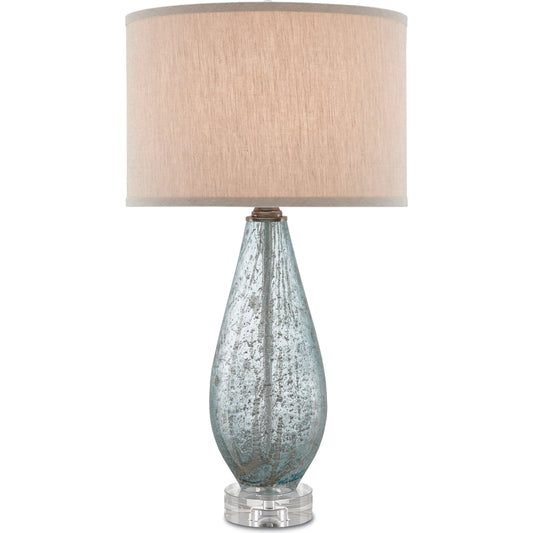 Optimist Table Lamp by Currey and Company. Made from glass, optic crystal in a traditional style.