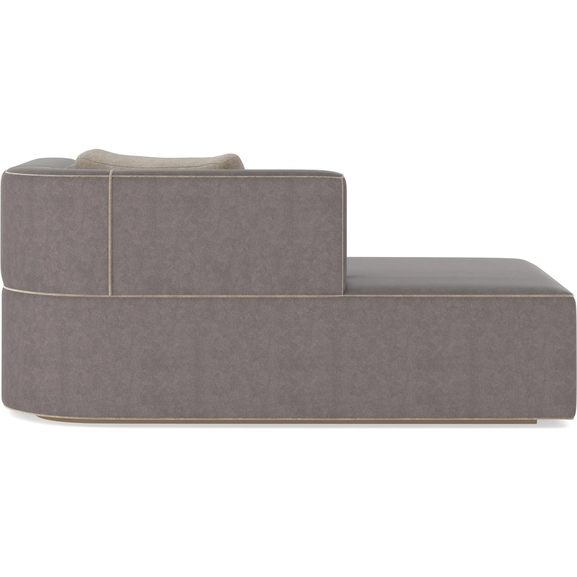 Marbella Chaise by Caracole in lucent bronze metallic paint. Made from unique in a transitional style.