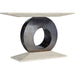 Modern Mood Accent Console by Hooker Furniture. Made from oak veneers, resin in a modern style.
