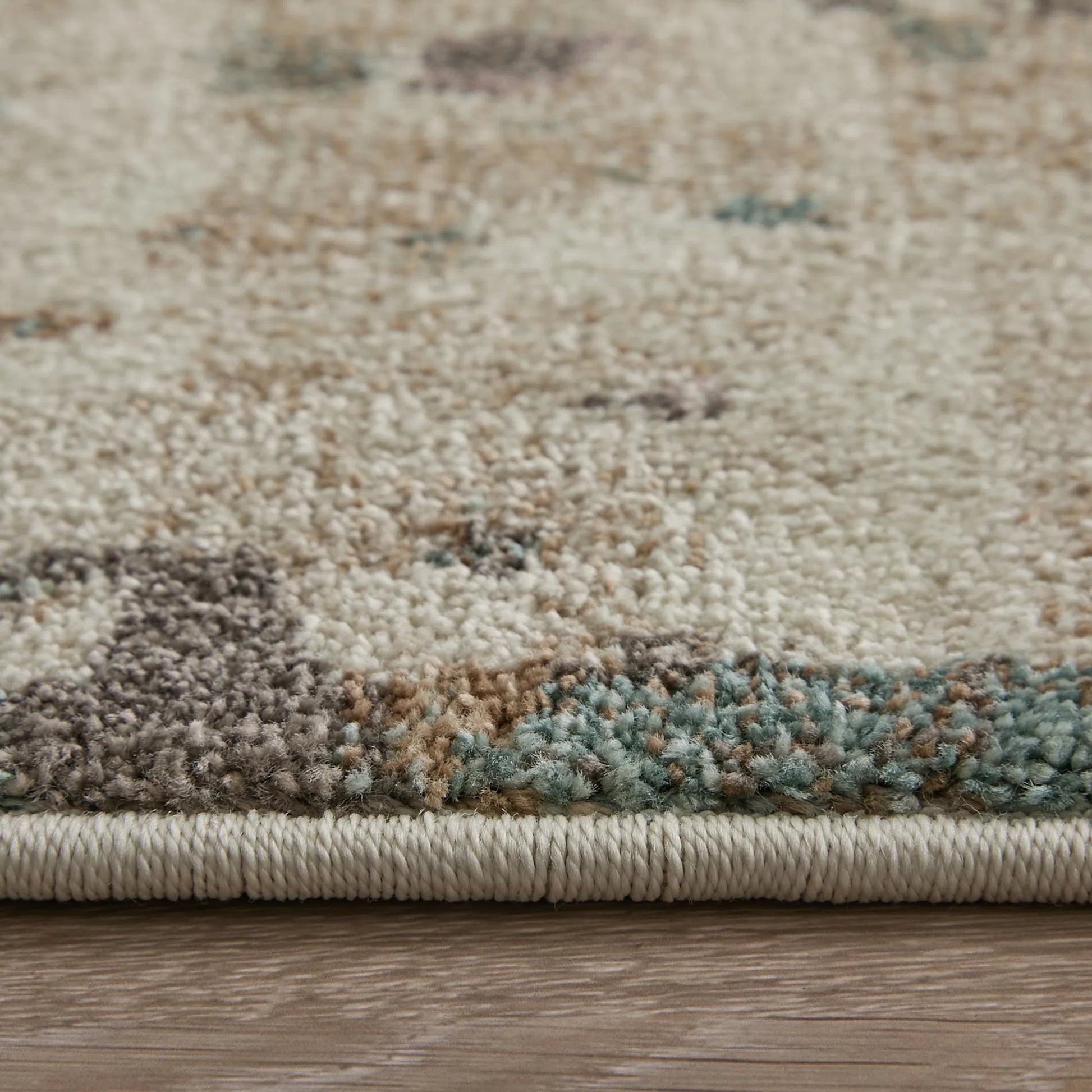 Eden EDN39QRF Rug by Feizy in ivory, blue, purple. Made from polypropylene in a unique style.