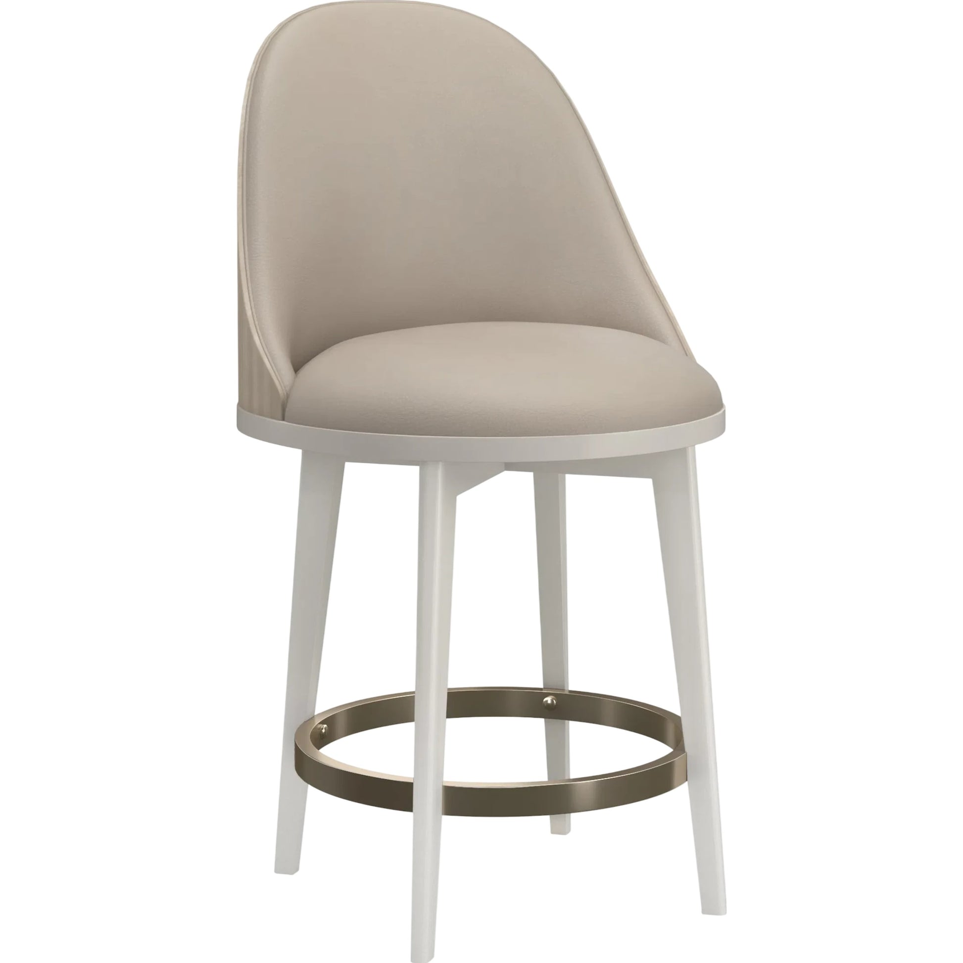 Another Round Counter Stool by Caracole. Made from birch in a transitional style.