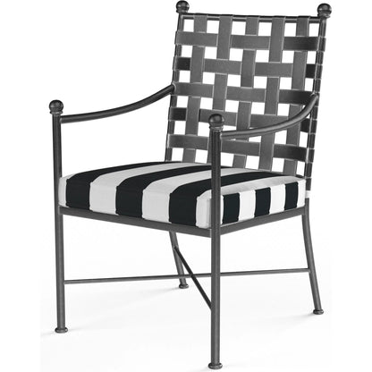 Provence Outdoor Dining Chair by Sunset West. Made from wrought iron in a modern style.