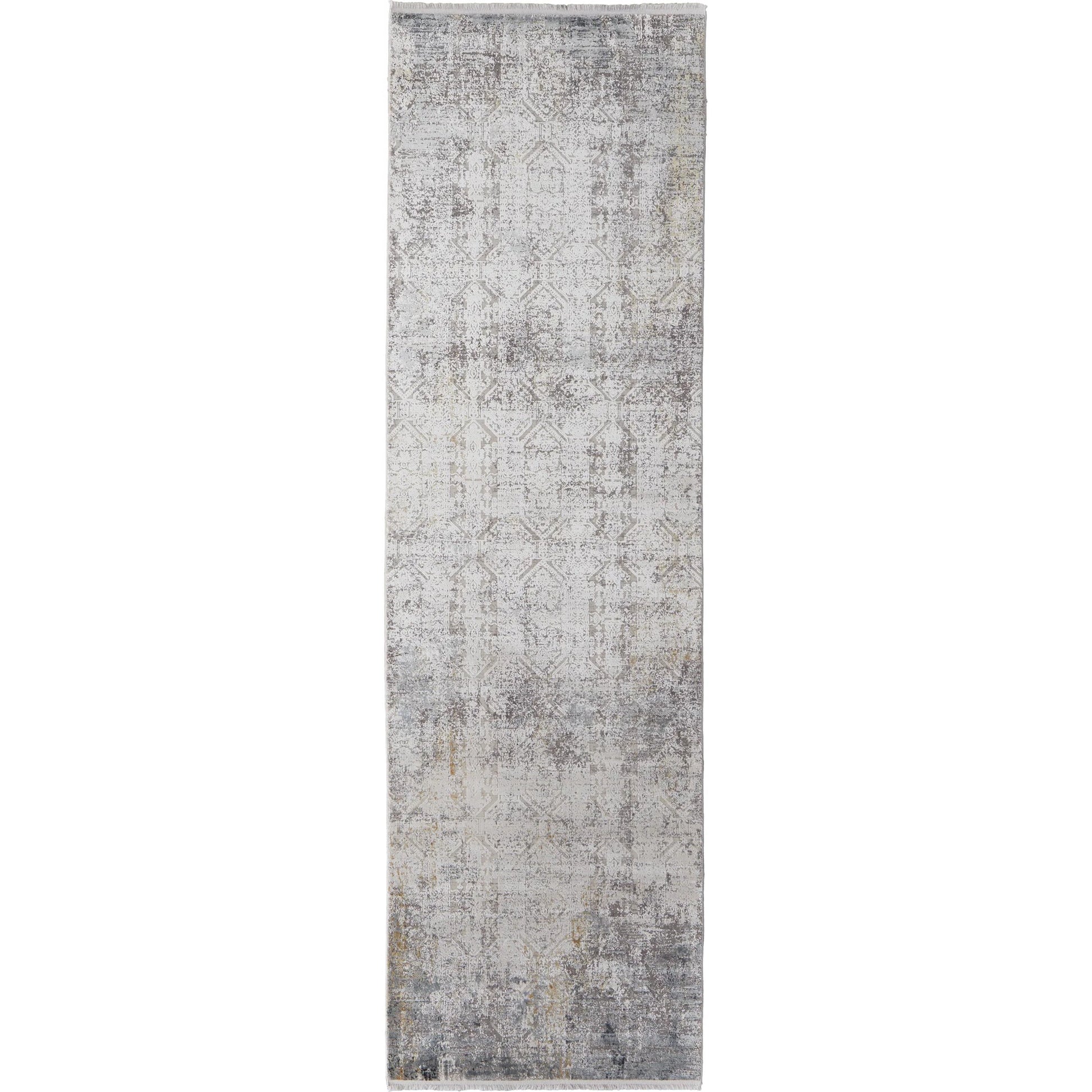 Cadiz Gradient Rug - 3890F by Feizy in ivory, gray. Made from viscose, acrylic in a unique style.