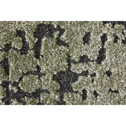 Gilmore GIL39UNF Rug by Feizy in green, ivory, black. Made from polypropylene in a unique style.