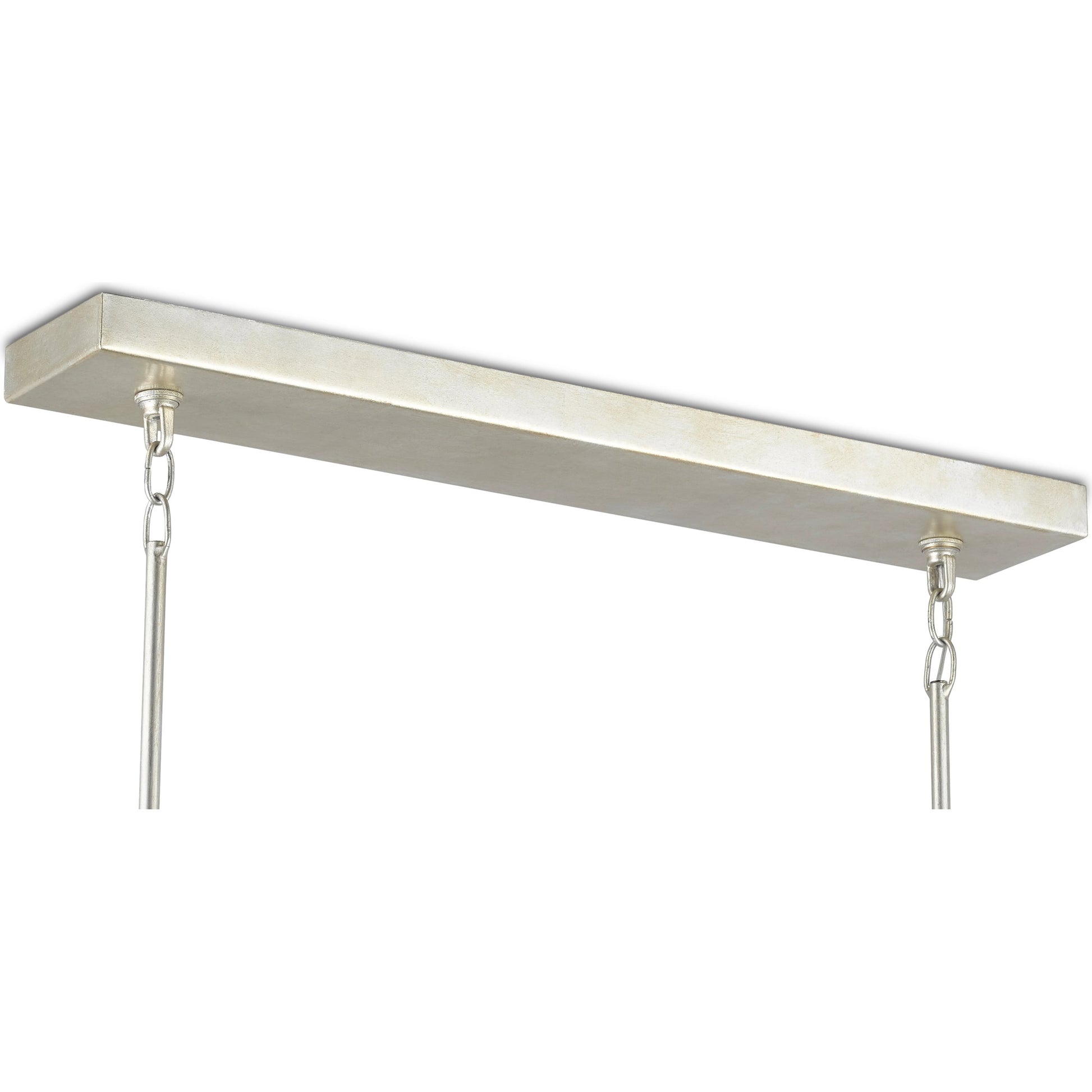 Middleton Rectangular Chandelier by Currey and Company. Made from wrought iron in a modern style.