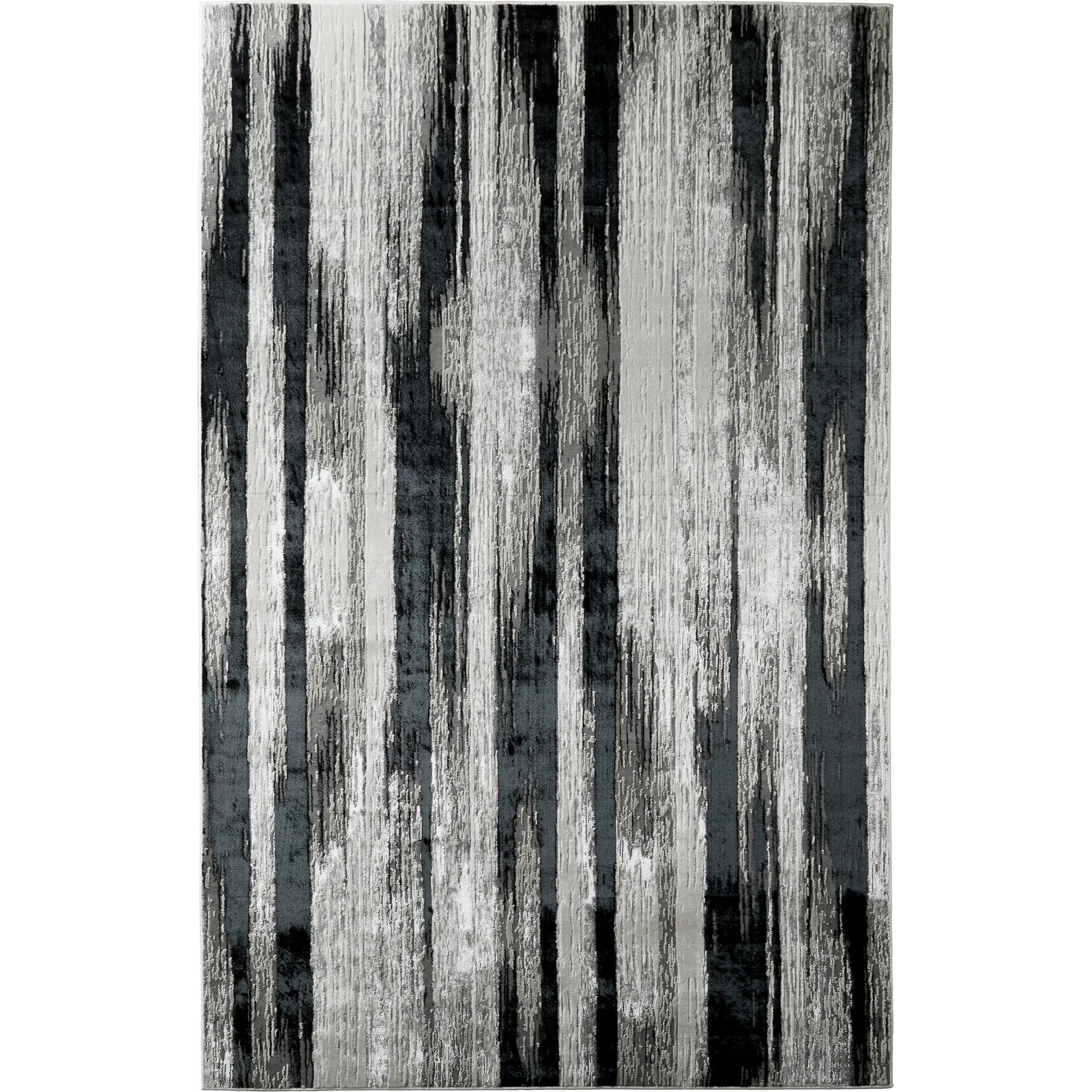 Micah Rug - 3338F by Feizy in black, silver, gray. Made from polyester, polypropylene in a unique style.
