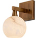 Bombelles Bath Wall Sconce by Currey and Company. Made from metal, alabaster in a modern style.
