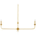 Nottaway Linear Chandelier by Currey and Company. Made from wrought iron in a traditional style.