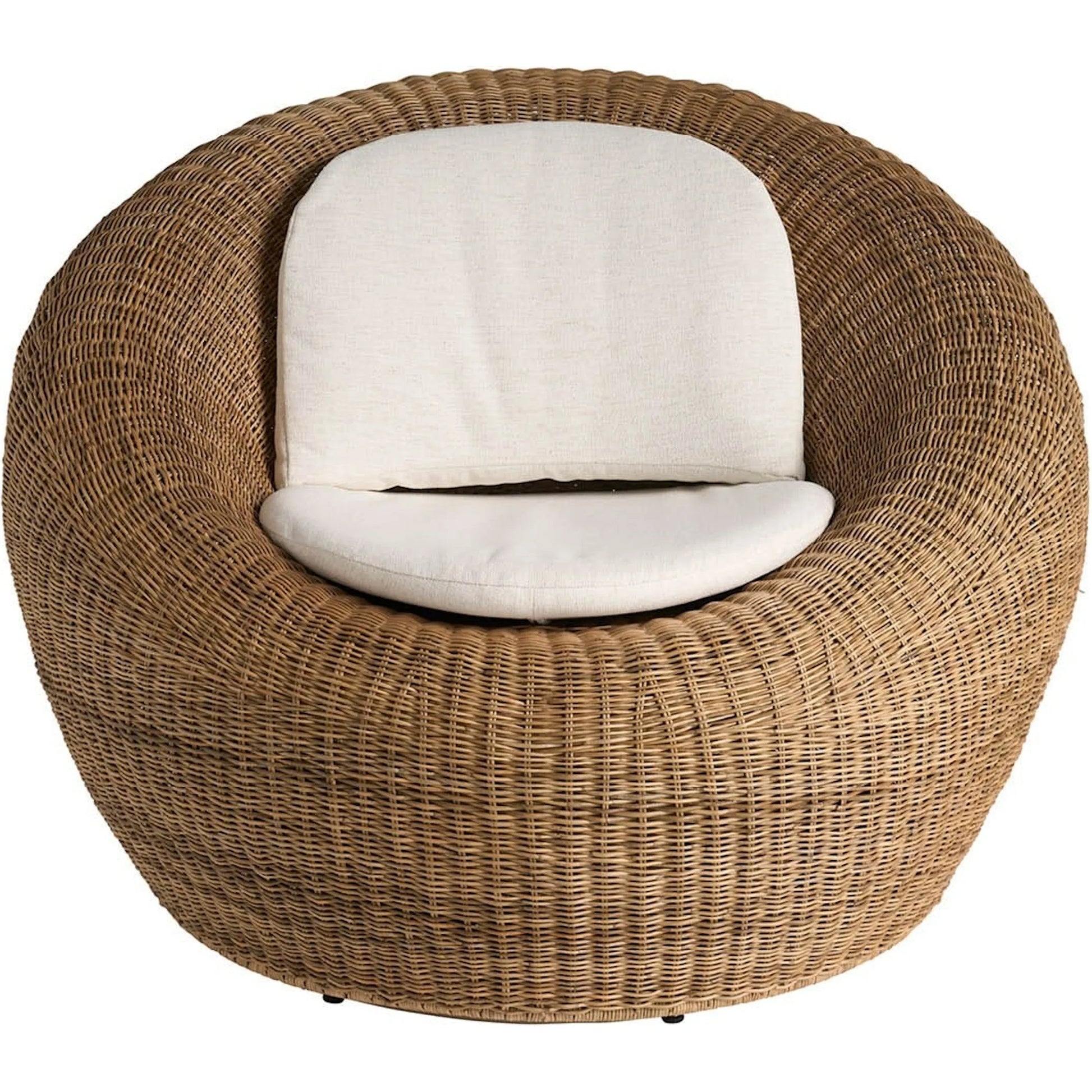 Oasis Sea Pod Swivel Chair by Universal Furniture in nomad snow. Made from 92% polyester, 8% linen in a rustic style.
