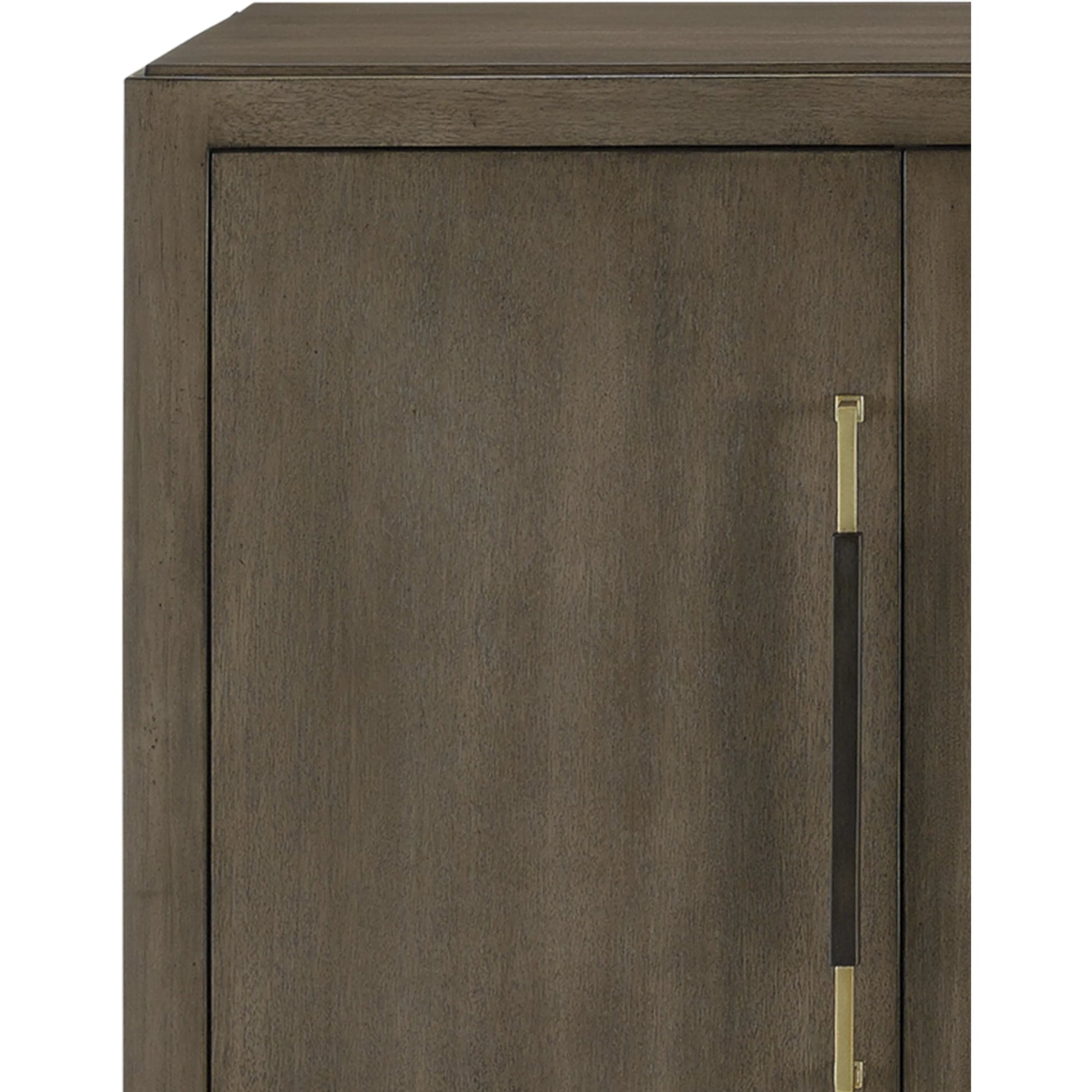 Verona Chanterelle Sideboard by Currey and Company in chanterelle, coffee, champagne. Made from mahogany, brass, iron in a modern style.