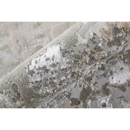 Micah Rug - 3336F by Feizy in silver, gray, white. Made from polyester, polypropylene in a unique style.