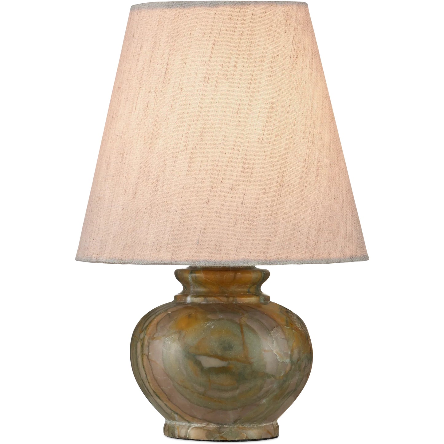 002 SI-2387129 | Additional Silo | Piccolo Pistachio Mini Table Lamp by Currey and Company in natural green. Made from pistachio green marble in a eclectic & global style.