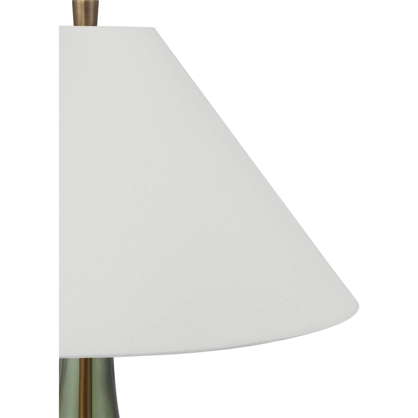 002 SI-2387122 | Closeup | Olive Table Lamp by Currey and Company in green, antique brass. Made from glass, metal in a eclectic & global style.