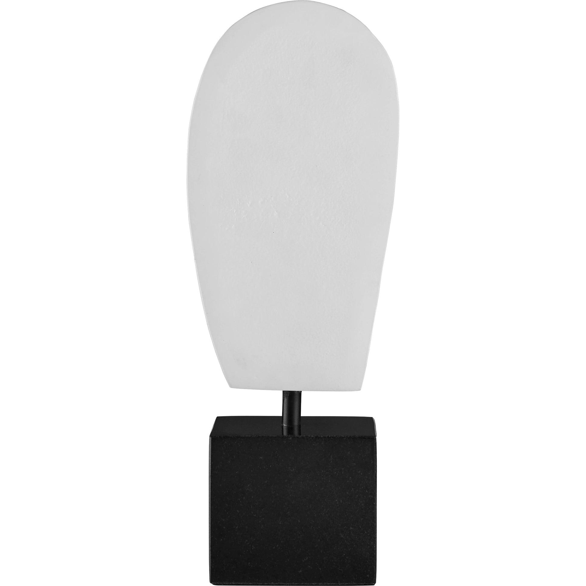 Colette Objet by Currey and Company in white, black. Made from cast aluminum, stone in a modern style.