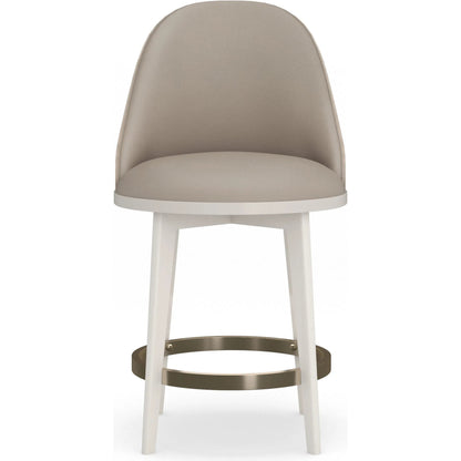 Another Round Counter Stool by Caracole. Made from birch in a transitional style.