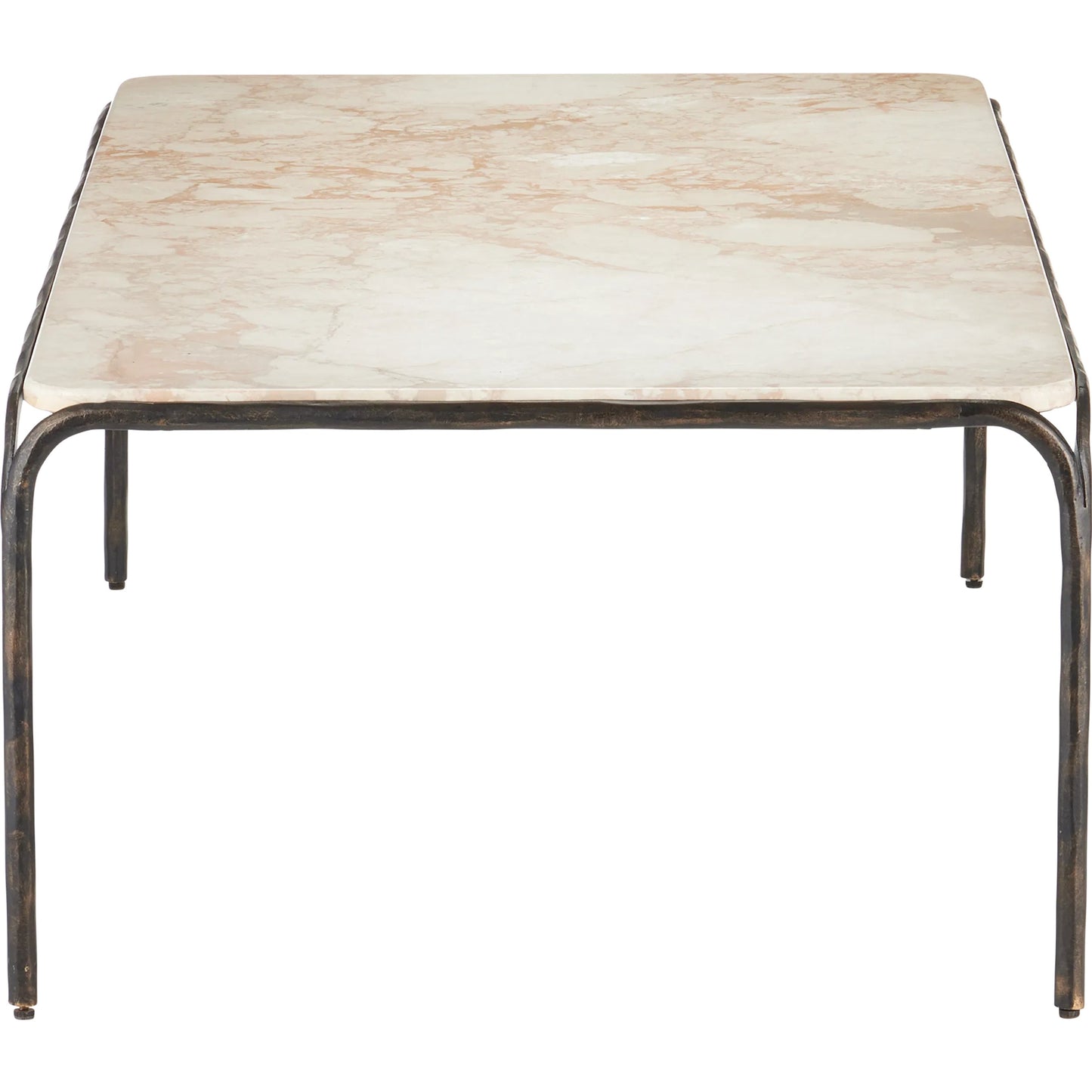 004 SI-2387004 | Additional Silo | Crema Cocktail Table by Currey and Company in natural, bronze. Made from marble, iron in a modern style.