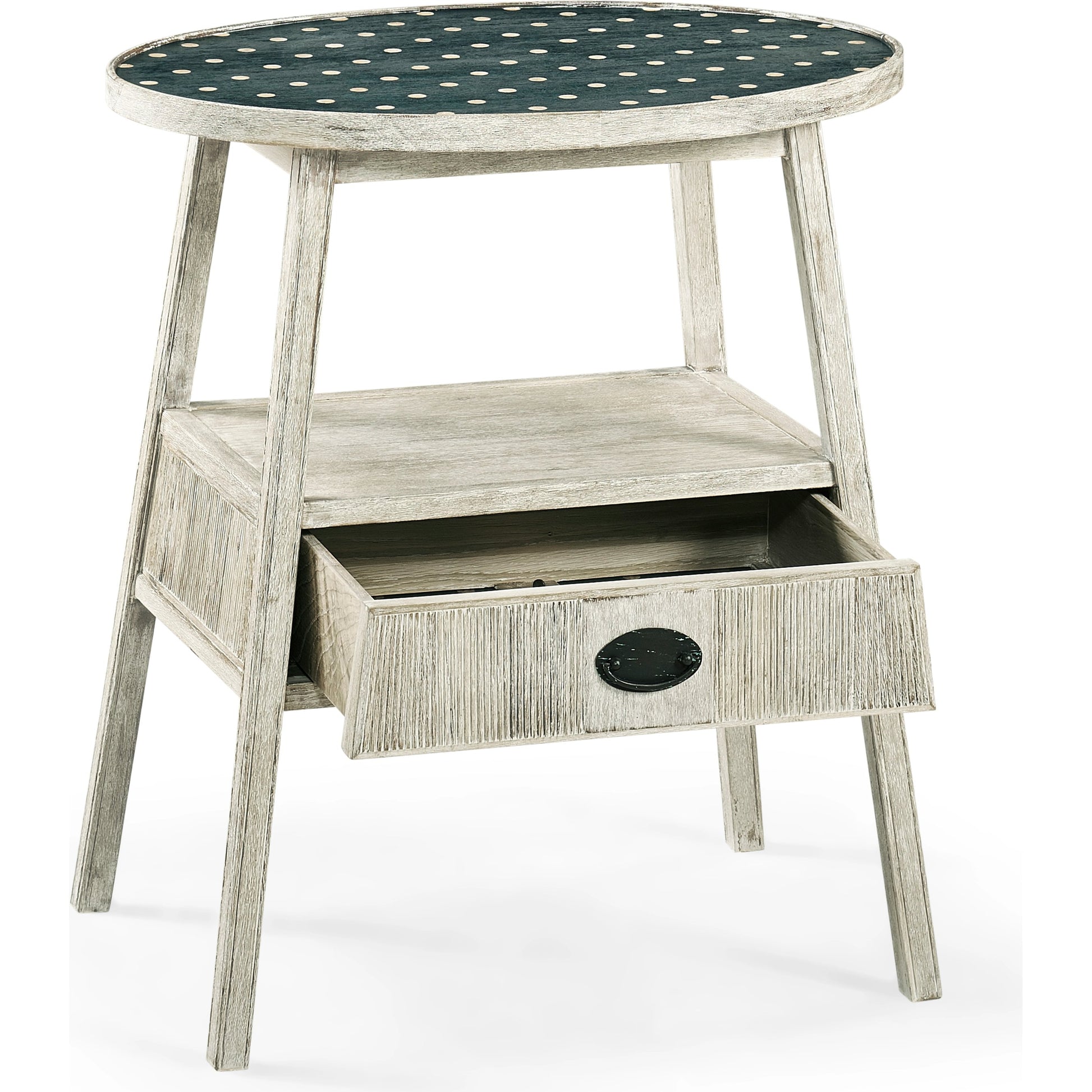 William Yeoward Bywater Washed Acacia Side Table by Jonathan Charles in white and washed acacia. Made from acacia in a cottage & farmhouse style.