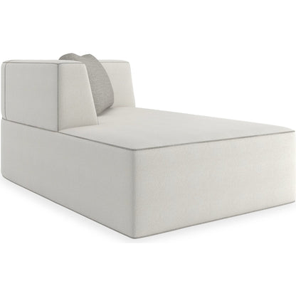 Marbella Chaise by Caracole in lucent bronze metallic paint. Made from unique in a transitional style.