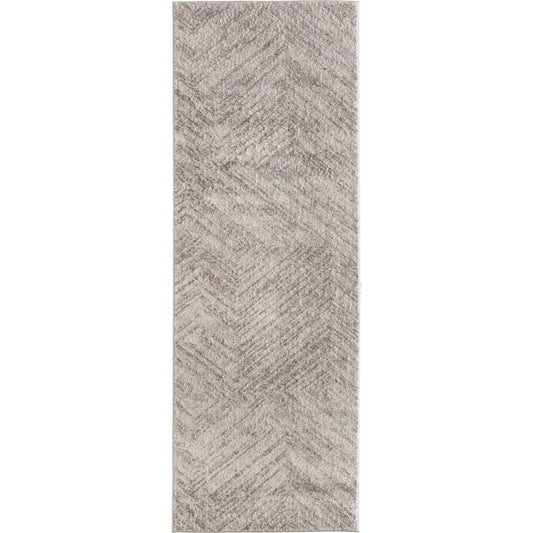 Vancouver Geometric Rug - VNR39NPF by Feizy in ivory, tan, brown. Made from polypropylene, polyester in a unique style.