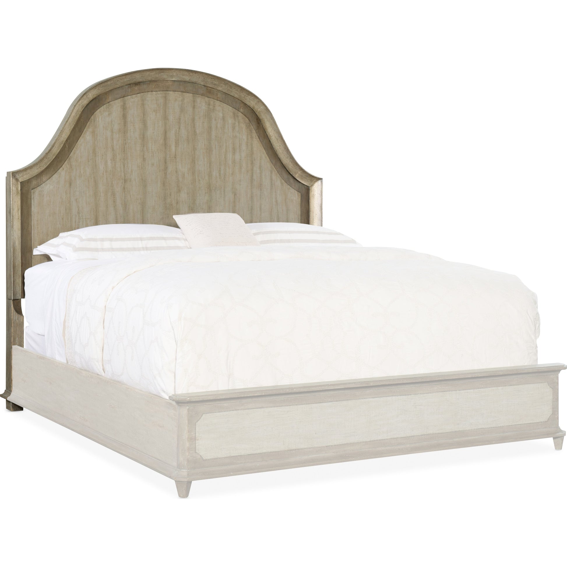 Lauro Panel Headboard by Hooker Furniture in sorrento. Made from oak veneers, aluminum sheet with handpainting in a coastal style.
