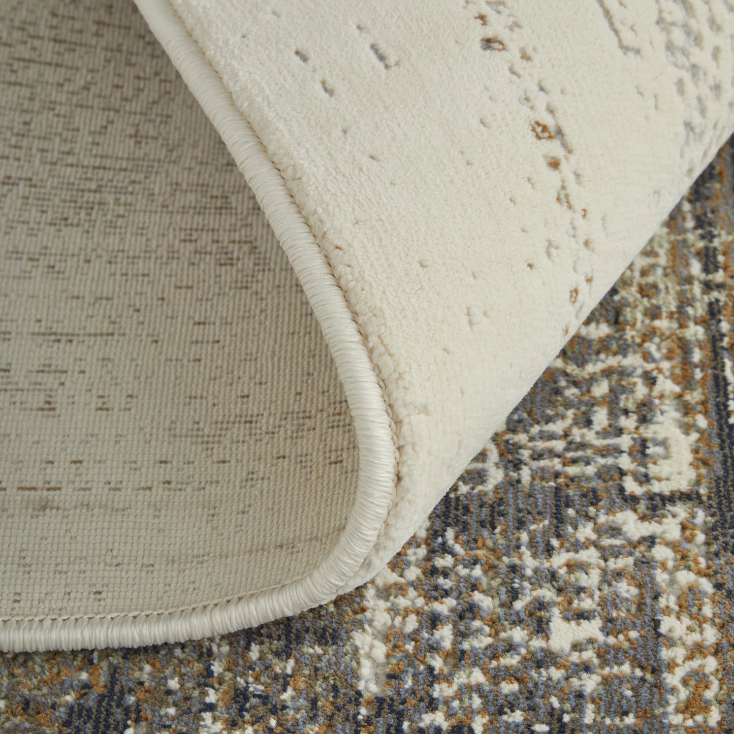 006 SI-2518381,SI-2518382 | Closeup | Mandana CME39LYF Rug by Feizy in brown, ivory. Made from polyester, polypropylene in a unique style.