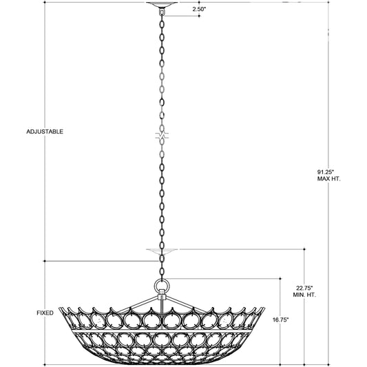 Augustus Chandelier by Currey and Company. Made from wrought iron, recycled glass in a transitional style.