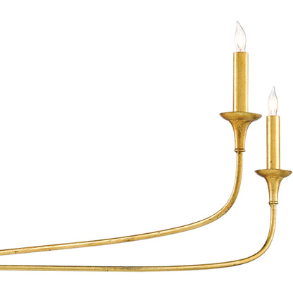 Nottaway Chandelier by Currey and Company. Made from wrought iron in a modern style.