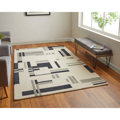 Maguire Transitional Rug - 8903F by Feizy in ivory, taupe. Made from wool, nylon in a unique style.