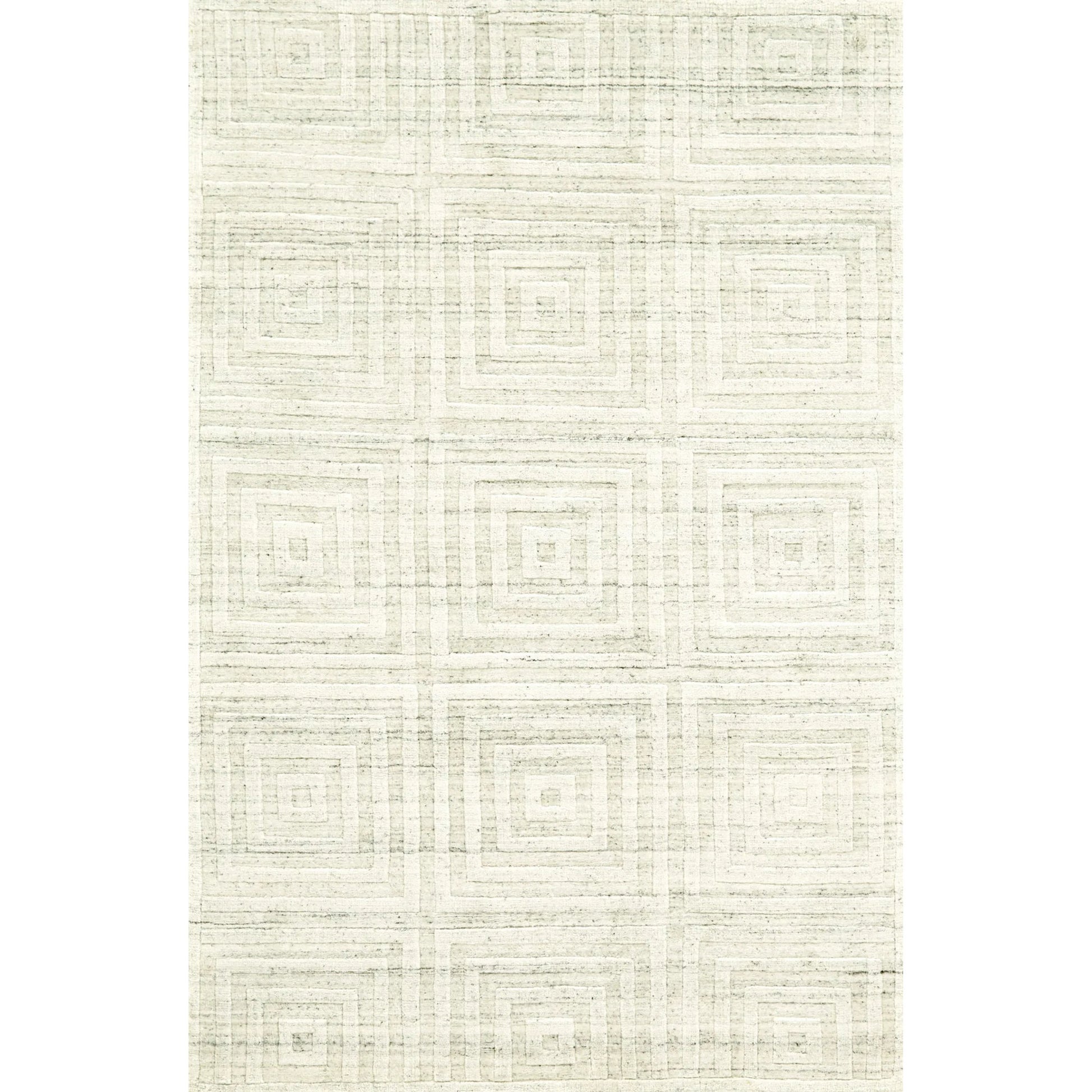 Gramercy Geometric Rug - 6326F by Feizy in ivory. Made from viscose in a unique style.