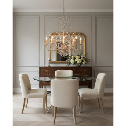 Crystal Bud Chandelier by Currey and Company. Made from unique in a traditional style.