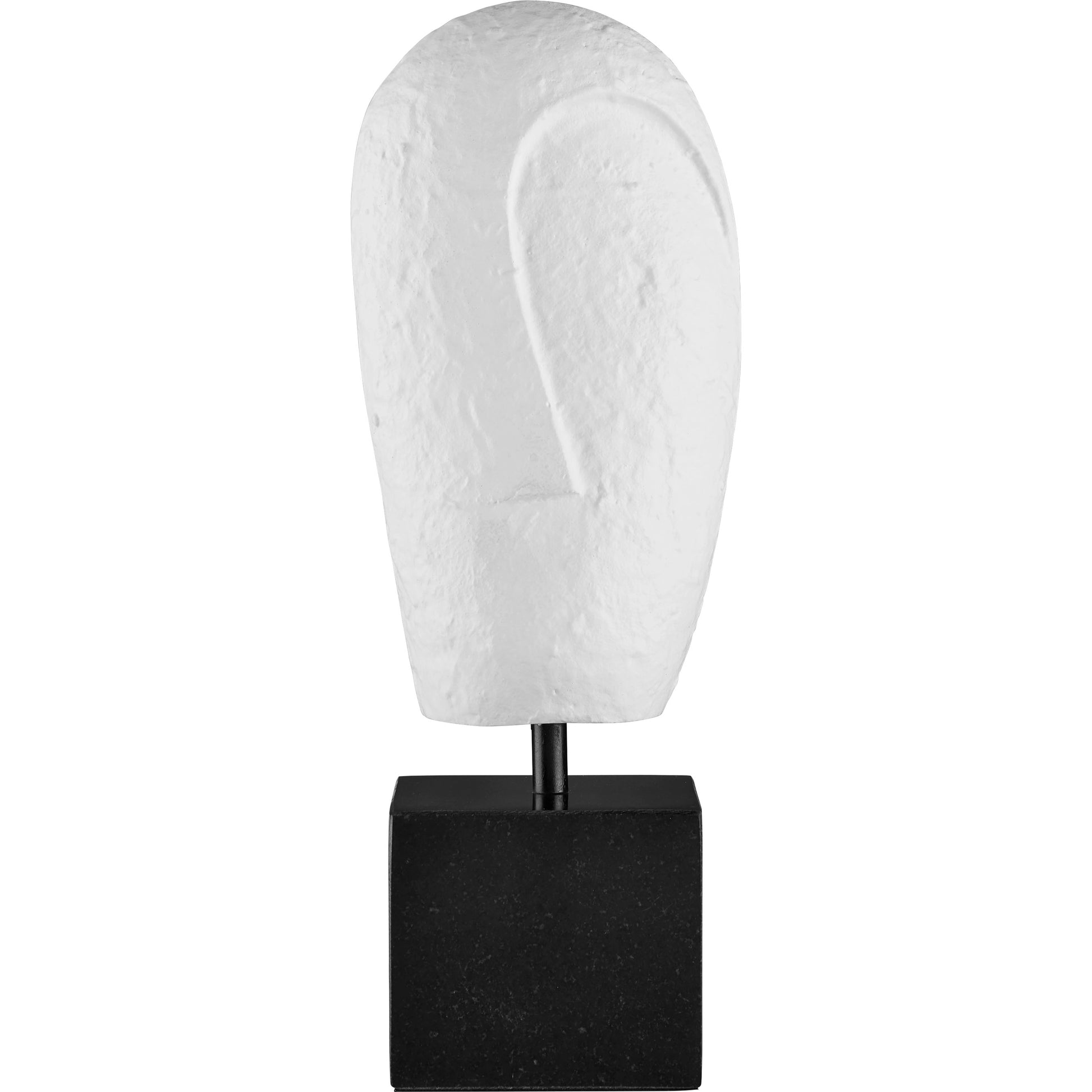 Colette Objet by Currey and Company in white, black. Made from cast aluminum, stone in a modern style.