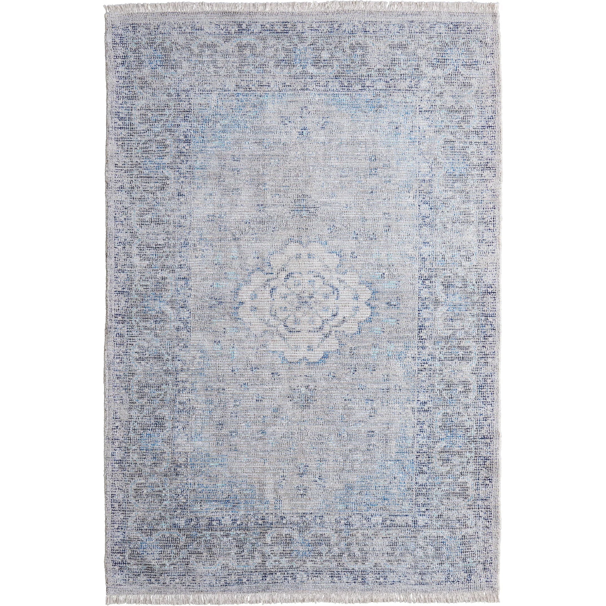 Caldwell Transitional Rug - 8108F by Feizy in gray, blue, ivory. Made from wool, viscose in a unique style.