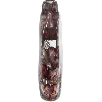 Vicolino Vase by Currey and Company in clear, purple. Made from glass in a eclectic & global style.