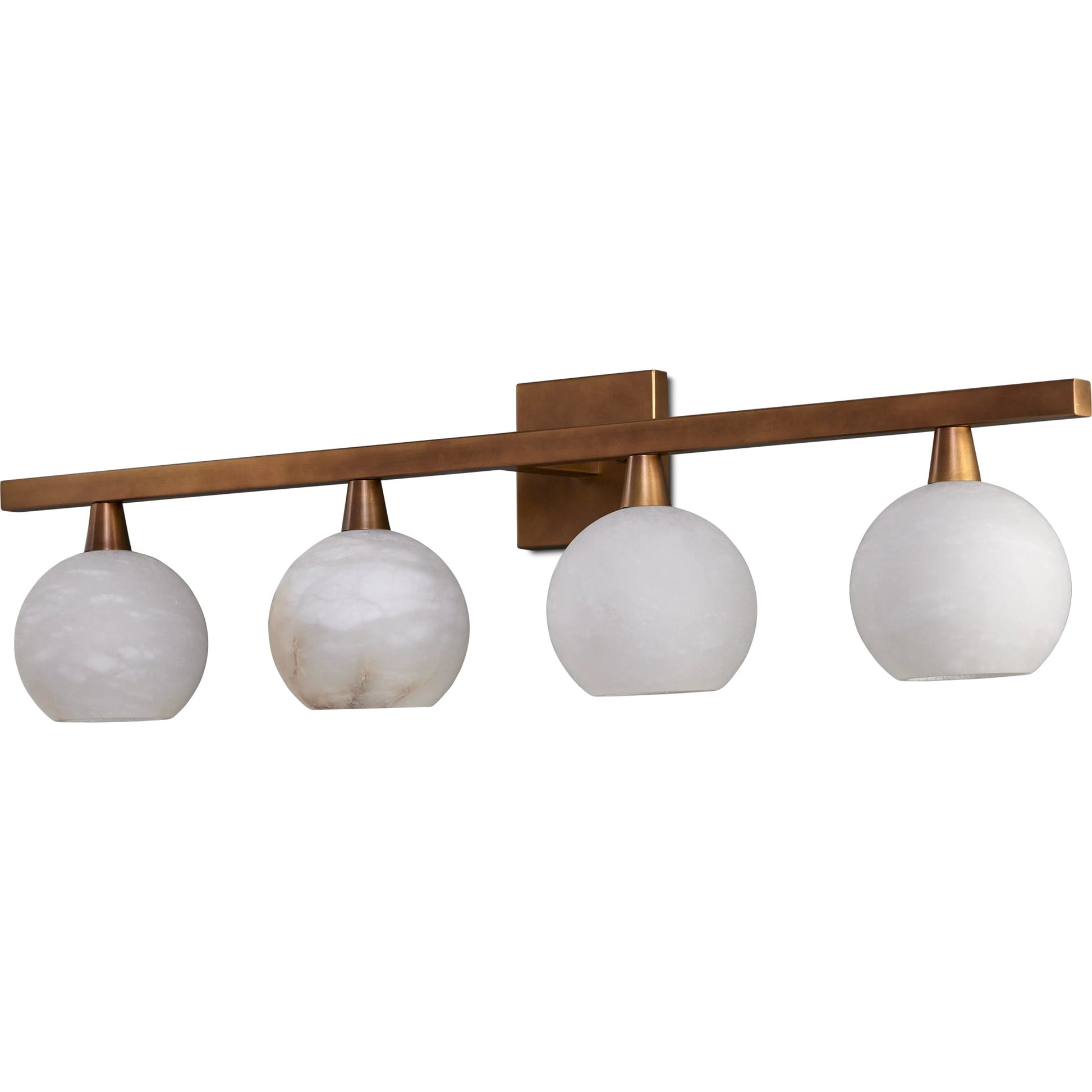Bombelles Bath Bar by Currey and Company. Made from metal, alabaster in a modern style.