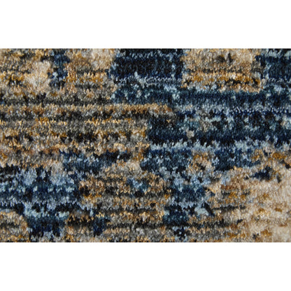Sonora SNR39UBF Rug by Feizy in taupe, ivory, blue. Made from polypropylene, polyester, viscose in a unique style.