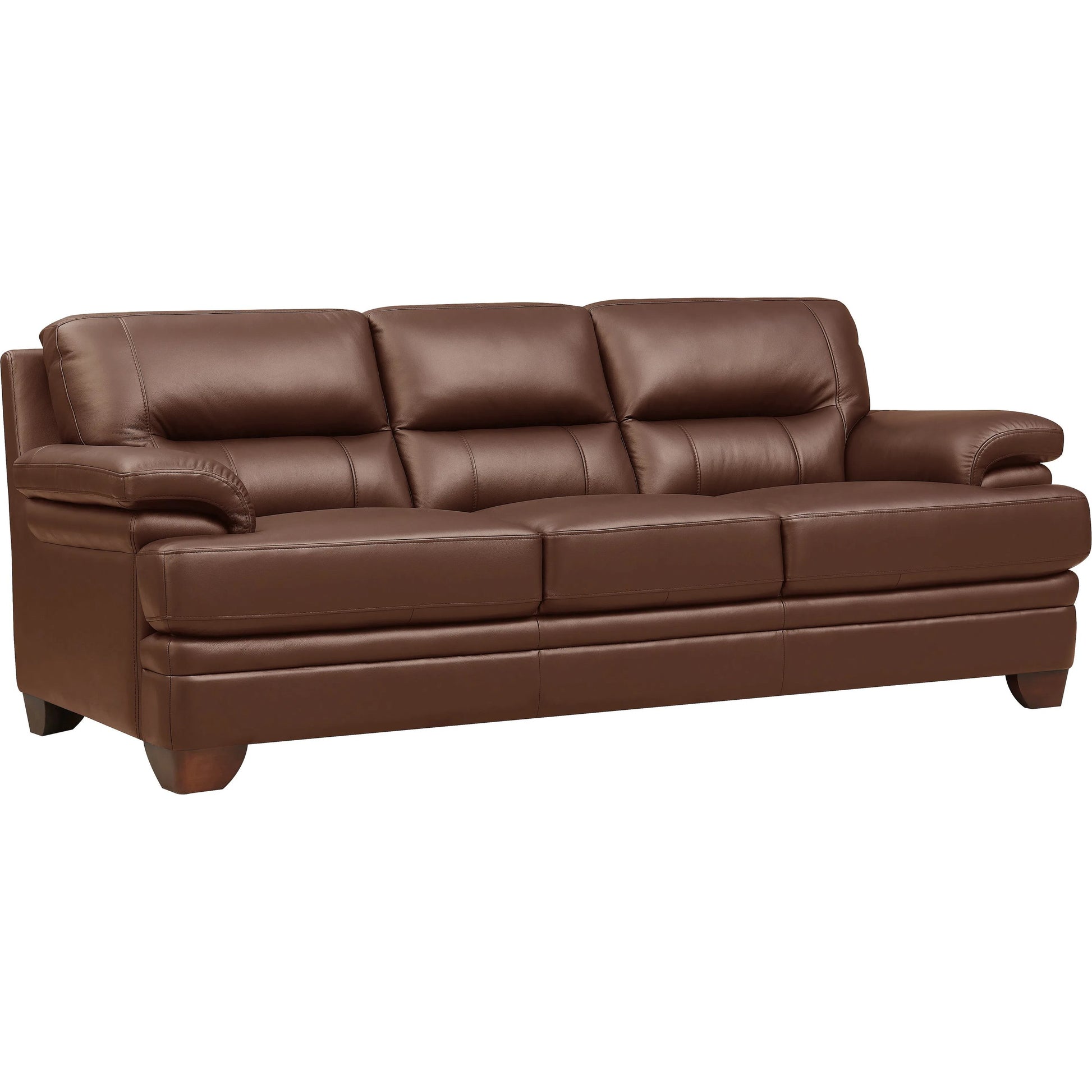 Luxor Sofa by Hydeline in black. Made from leather in a traditional style.