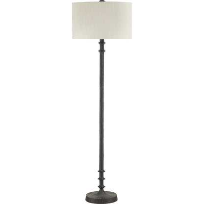 Gallo Floor Lamp by Currey and Company in bronze. Made from cast aluminum in a transitional style.