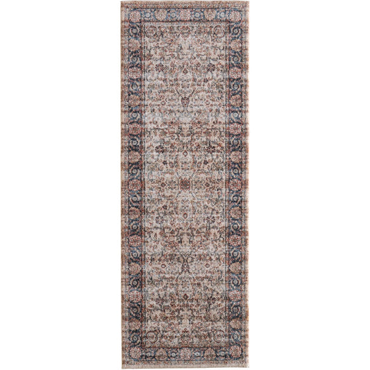 Pearson Traditional Persian PRS39SEF Indoor/Outdoor Rug by Feizy in ivory, tan, blue. Made from polyester in a unique style.