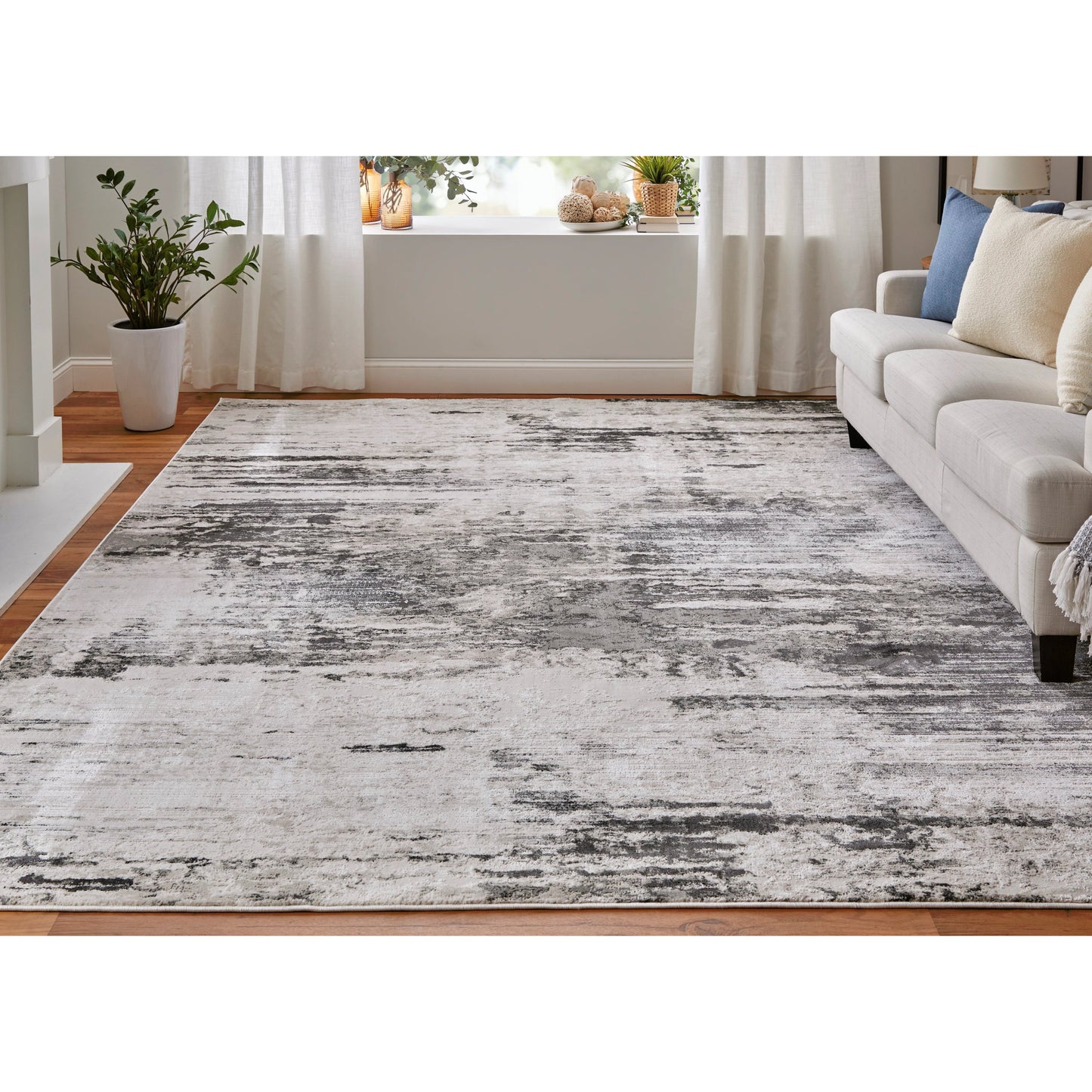 011 SI-2158654,SI-2158655,SI-2158656,SI-2158657,SI-2238340 | Lifestyle | Prasad Rug - 67039N9F by Feizy in ivory, gray, taupe. Made from polypropylene, polyester in a unique style.