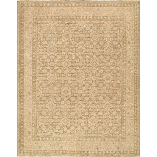 Agra AAA-2300 Rug by Surya in taupe, sandstone, beige, cream. Made from wool in a unique style.