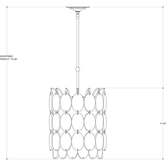 Airlie Pendant by Currey and Company in satin black. Made from wrought iron, glass in a eclectic & global style.