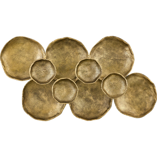 001 SI-2258963 | Primary Silo | Aaina Gold Wall Sculpture by Surya in gold. Made from aluminum in a unique style.