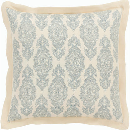 Alia Pillow (Set of 2) by Surya in dark blue, ivory. Made from front: 100% cotton, back: 100% cotton in a cottage & farmhouse style.