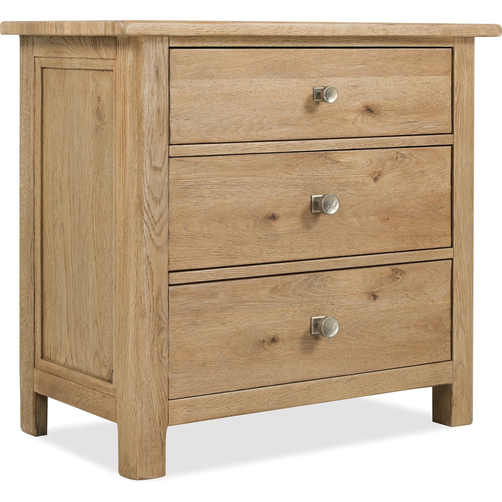 Driftwood Three-Drawer Nightstand by Hooker Furniture. Made from unique in a transitional style.
