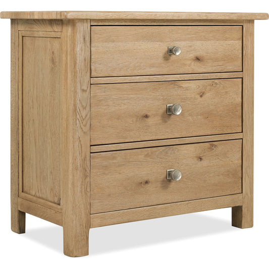 Driftwood Three-Drawer Nightstand by Hooker Furniture. Made from unique in a transitional style.