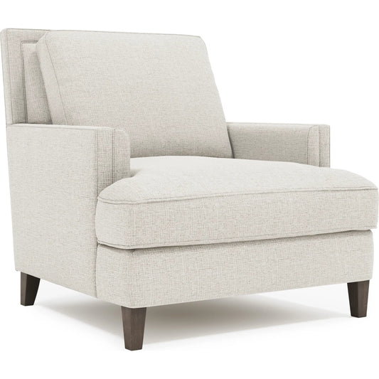 Addison Fabric Chair by Bernhardt in beige. Made from spring inner core, polyfoam, polyester fibers, waterfowl feathers, waterfowl down in a transitional style.