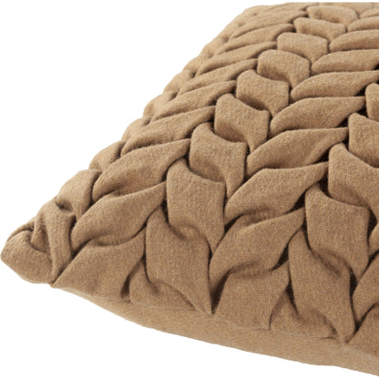 Alana Pillow - 32703 by Surya in cream. Made from 70% wool, 30% nylon in a modern style.