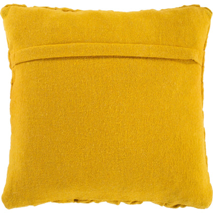 Alana Pillow - 32703 by Surya in mustard. Made from 100% cotton in a modern style.