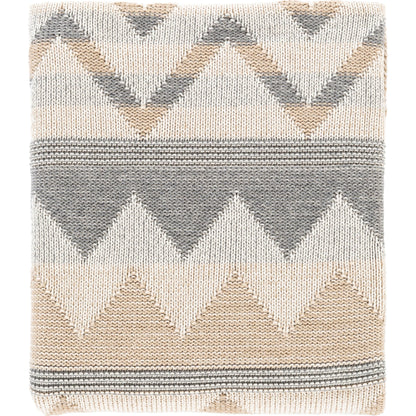 Adara - 5550 by Surya in tan, ivory. Made from 100% cotton in a eclectic & global style.